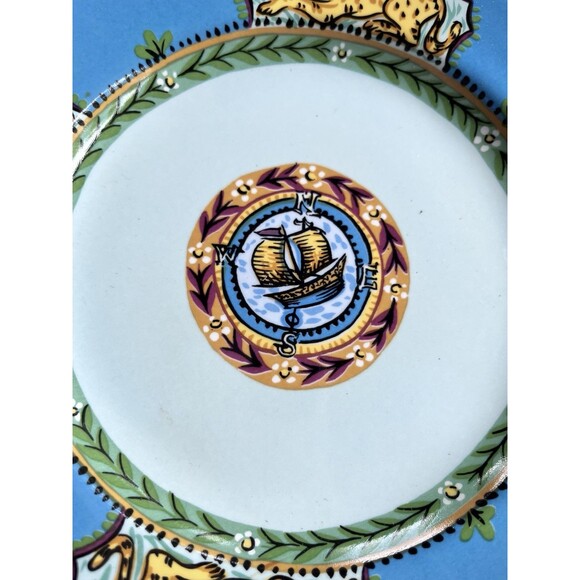 Essex Collection Katmandu by Kate Williams 8" Exotic Chinoiserie Plates Set of 4 - Picture 6 of 9